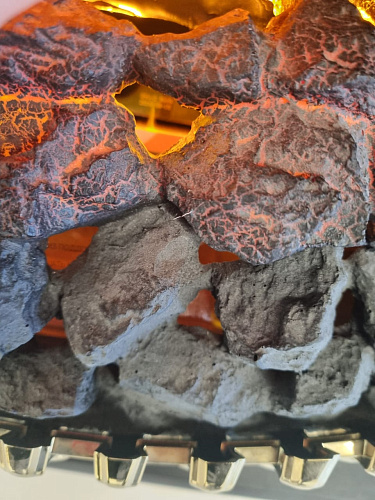 Биокамин Dimplex Luxemburg очаг Atherton сланец/темный дуб (каменный) (выставочный образец)_8